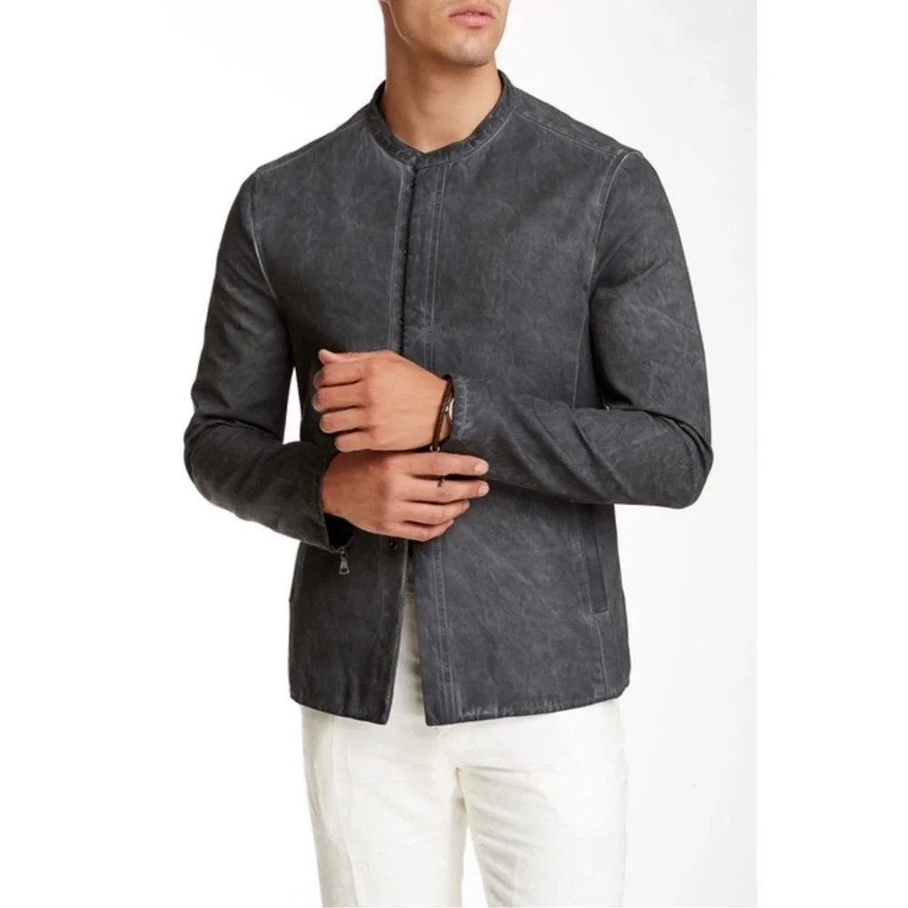 MSRP $1500 John Varvatos Cold Water Dye Hook Bar Jacket Tailored Sz 50 EU 40 US‎